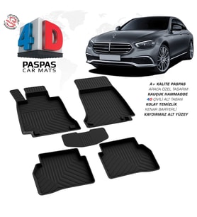 Mercedes E Serisi W214 4D Araca Özel Havuzlu Kauçuk Paspas 2021 ve Üzeri (Karışık)