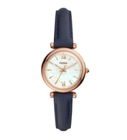 FOSSIL FES4502 LACİVERT DERİ KORDON BAYAN KOL SAATİ