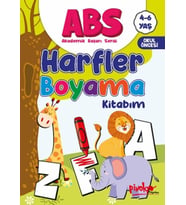 ABS 4-6 Yaş Harfler Boyama Kitabım