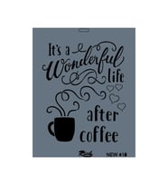 Rich New Seri N-418 Stencil 35x25 cm