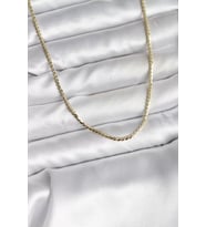 14K Gold Renk Kaplama Ezme Zincir Model CM Kadın Kolye - TJ-BKO10733