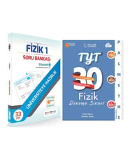 Farklı Sistem TYT Fizik Soru Bankası ve Palme Palmetre Serisi Deneme Seti 2 Kitap