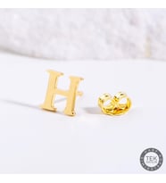 14 Ayar Altın H Harf Küpe 0,53 gr