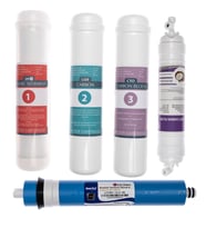 Lotto Filters LG Su Arıtma Cihazı Filtresi 12" Inline Mebran 5'li Filtre Seti (Beyaz)