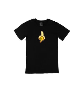 Muz Minimal Siyah Tişört