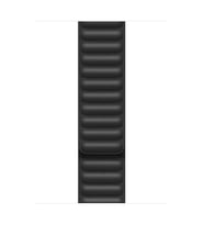 Microsonic Apple Watch Series 7 45mm Kordon Leather Link Band Siyah
