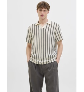 Jack & Jones Premium JPRBLUHARRY Polo Yaka Tişört – Kısa Kollu ve Nefes Alabilir Kumaş (Açık Bej)