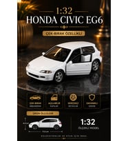1:32 Ölçek Açılabilir Kapılı Honda Civic EG6 Diecast Oyuncak Araba 11.5 cm