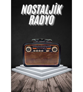 Eskitme Nostalji Tasarımlı Bluetoothlu Nostalji Radyo Ahşap Nostaljik Görünümlü