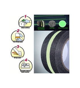 Fosforlu Kaydırmaz Bant 50mm x 5mt Yeşil Fosforlu Merdiven Bandı 50mm Fotolümenli (Çok Renkli)