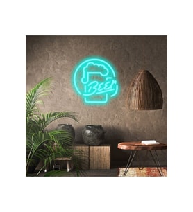 BEER Yazılı ve Şekilli Neon Tabela
