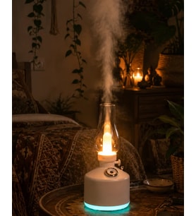 Northcity LED Işıklı Vintage Hava Nemlendirici Aromaterapi Difüzörü - USB Şarjlı & Dekoratif