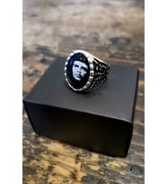 Gümüş Kaplama Che Guevara Resimli Erkek Yüzük