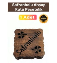 Premium Özel Üretim Ahşap Kavakkontra İmal Edilen Tasarım Safranbolu Kutu Peçetelik