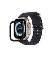Apple Watch Ultra 49mm Alüminyum Kasa Cam Ekran Koruyucu - Siyah