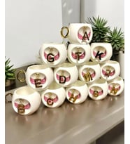 Royking Letter Porselen K Harf Kupa 300 ml CMT 011