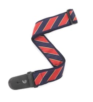 Planet Waves T20W1410 Woven Gitar Askısı - Tie Stripes Blue/Red (Aksesuar)  Canlı Mavi-Kırmızı Çizgi Desenleri, Yüksek Mukavemetli Malzeme ve Tüm Gitar Tipleriyle Tam Uyum