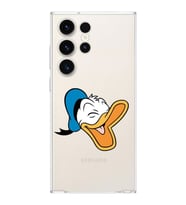 Samsung Galaxy S23 Ultra  Kamera korumalı Kapak Donald Duck Tasarımlı  Şeffaf Kılıf