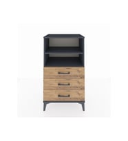 Hyperion Komodin 2 Raflı 3 Çekmeceli 60x44x106 Antrasit-Çam