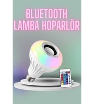 Kumandalı Rgb Led Işık Hoparlör Ses Lambası Renkli Ampul