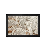 Kadın Motifli Kanvas Tablo 50 x 70 cm Siyah Çerçeve