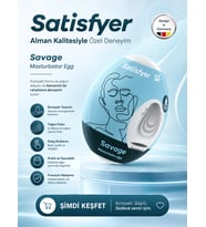 Satisfyer İçi Tırtıklı Savage Mastürbatör