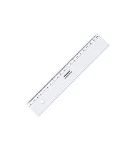 Yıldızlar Lüks Büro Cetveli 20 cm Şeffaf