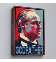 Çerçeveli Godfather Mafya Film Tablo (Siyah)