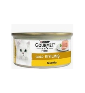 Gold Kıyılmış Tavuklu Yetişkin Kedi Konservesi 85gr X 24 Adet (Çok Renkli)