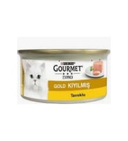 Gold Kıyılmış Tavuklu Yetişkin Kedi Konservesi 85gr X 24 Adet (Çok Renkli)