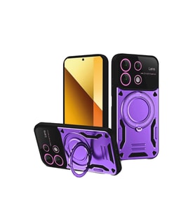 Xiaomi Redmi Note 13 4g Kılıf Joy Lens Standlı Kapak - Mor