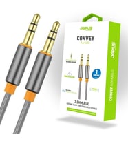 Jopus Universal 3.5mm JA-05 Convey 1 Metre AUX Kablosu Füme