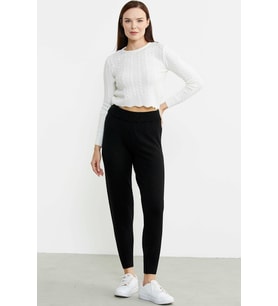 Jogger Triko Pantolon - Siyah