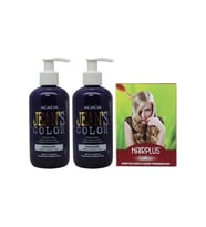 Saç Boyası Eflatun 250ml 2ad Ve Hairplus Saç Açıcı