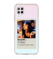 Huawei P40 Lite Uyumlu Pulp Fiction Minimalist Poster Desenli Şeffaf Telefon Kılıfı