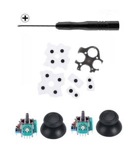 PS5 Analog Motor Topuz İç Lastik Versiyon 2 Tamir Seti PS5 Tornavida Playstation 5 Kol Tamiri (Mavi)