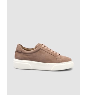 %100 Hakiki Deri Krem Kadın Sneaker