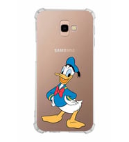 Samsung Galaxy J4 Plus  Köşe Korumalı Antişok Kapak Donald Duck Tasarımlı Şeffaf  Kılıf