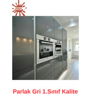 Parlak Gri  61cmx100cm Yapışkanlı Folyo Banyo Wc Mutfak Dolap Ve Mobilya Kaplama Folyosu