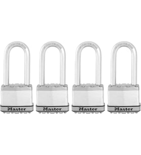 Master Lock M5Xqlj Magnum Dış Mekan Için Asma Kilit, Sağlam, Anahtarlı, 4 Adet, Aynı Anda Kilitleneb