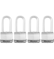 Master Lock M5Xqlj Magnum Dış Mekan Için Asma Kilit, Sağlam, Anahtarlı, 4 Adet, Aynı Anda Kilitleneb