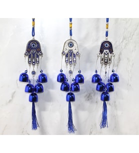 Metal Nazar Boncuğu Çan Model 19 (Çok Renkli)