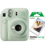 Fujifilm İnstax Mini 12 Fotoğraf Makinesi+Askı+pil+10'lu film (yeşil)
