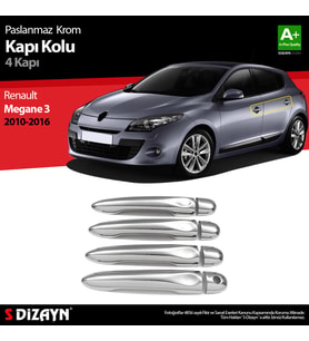 Renault Megane 3 Krom Kapı Kolu 4 Kapı 2010-2016