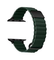 Apple Watch 42mm Uyumlu Kordon PU Deri Bakla Tasarımlı Mıknatıslı KRD-78 Kayış