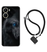 Vivo Y16 Kılıf Resimli Boyun Askılı İpli Desenli Silikon Series Dark Wolfs 1834
