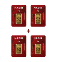 Nadir Gold 24 Ayar 20 Gram Külçe Altın (4 Adet 5 Gram Külçe Altın )