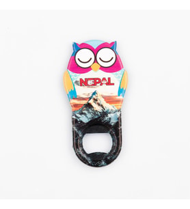 Nepal Temalı Baykuş Magnet Kapak Açacak (Karışık)