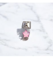 Sallantılı Yıldız Desenli Charm (Pembe)
