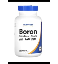 Nutricost From Boron Citrate 3mg, 240 Vegetarian Capsul - Gluten Free and Non-GMO-Tr Tek Yetkili Satıcısı.3833 (Renksiz)